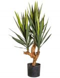 Kunstpflanze Yucca Palme, im Kunststofftopf, H: 105 cm