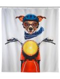 Duschvorhang Biker Dog, Breite 180 cm