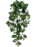Kunstpflanze Bougainvillea-Hnger, Hhe 70 cm, wei