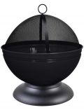 Feuerschale Globe inkl. Funkenschutzhaube, schwarz