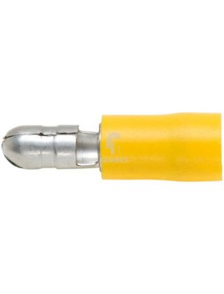 Rundstecker-Set, teilisoliert gelb 5 mm 4 - 6 mm 100 Stck