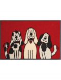 Fumatte, Three Dogs, wash+dry by Kleen-Tex, rechteckig, Hhe 9 mm, gedruckt