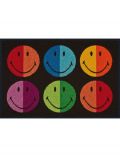 Fumatte, Smiley Colours, wash+dry by Kleen-Tex, rechteckig, Hhe 7 mm, gedruckt